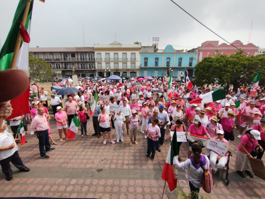 'Marea Rosa' cubre Tamaulipas; ciudadanos en defensa de las  Instituciones y Poderes